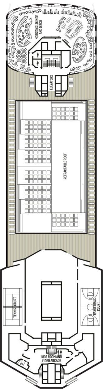 Choose your cabin on Deck 12             
