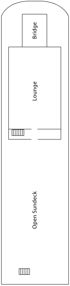 Choose your cabin on Sun Deck             