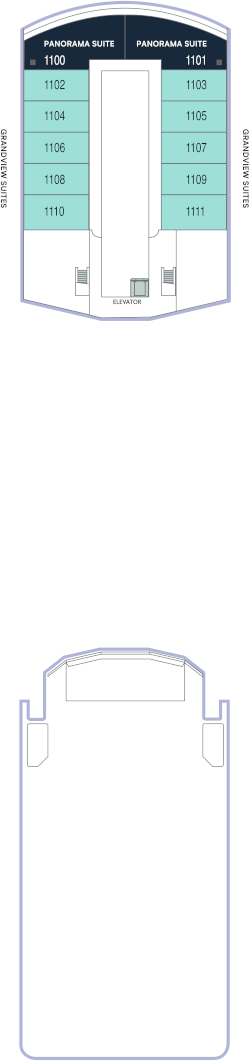 Choose your cabin on Deck Eleven             